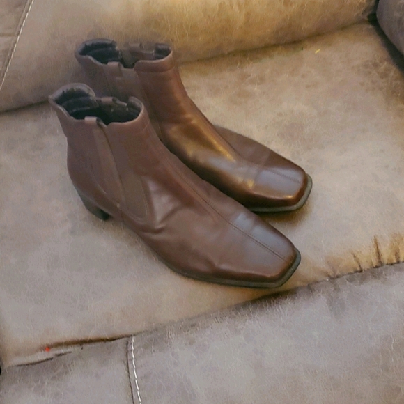 Ecco Shoes - Ecco Leather Ankle Boots